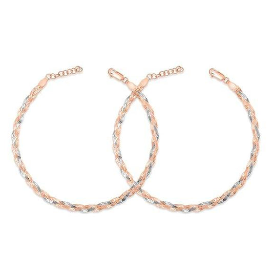 925 Sterling Silver Classy Anklet Pair for Women | Gift for Women & Girls | - Rajputtrade
