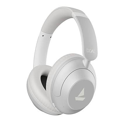 boAt New Launch Rockerz 650 Pro, Touch/Swipe Controls, Dolby Audio, 80Hrs Battery, Wireless Headphone with Mic (Silver ) - Rajputtrade