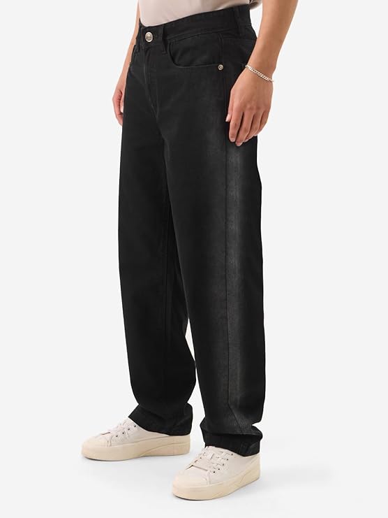 The Souled Store Dark Sapphire Men and Boys Straight Fit Cotton Blend Jeans - Rajputtrade