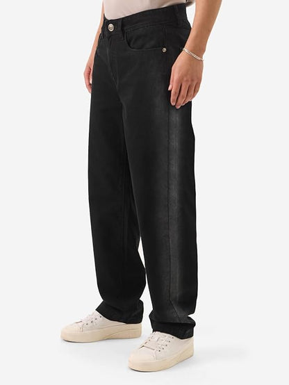 The Souled Store Dark Sapphire Men and Boys Straight Fit Cotton Blend Jeans - Rajputtrade