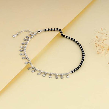 925 Silver Unique Vibe Anklet,single | Gifts for Women and Girls | - Rajputtrade