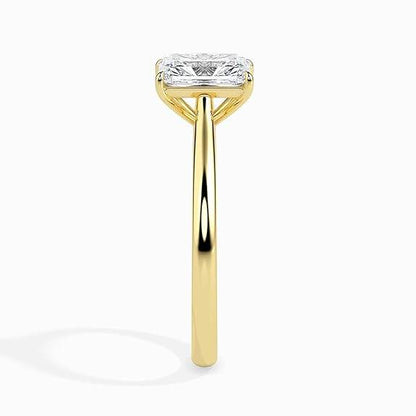 925 Sterling Silver Octagon Moissanite Solitaire Ring for Women | Engagement and Wedding Ring for Her | - Rajputtrade