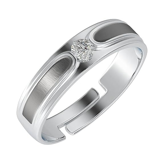 Pure Real 925 Sterling Silver Adjustable Ring Band | Multiple Design Options | Gift for Women and Girls - Rajputtrade