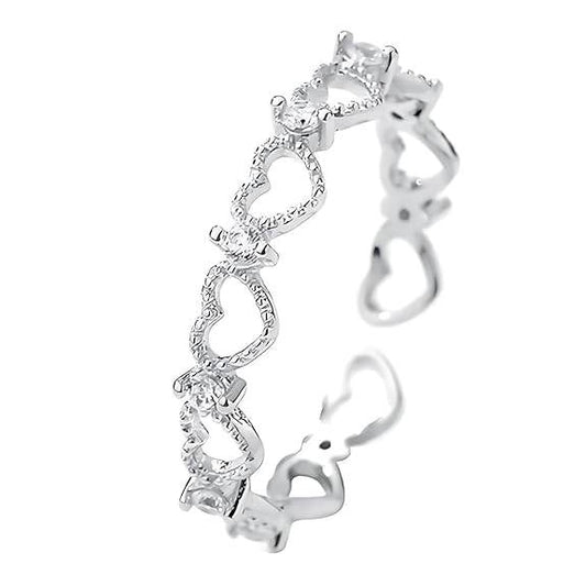 925 Sterling Silver Adjustable Rings For Women & Girls I Gift For Wife Girlfriend Sister I Finger Ring With Multiple Design Options - Rajputtrade