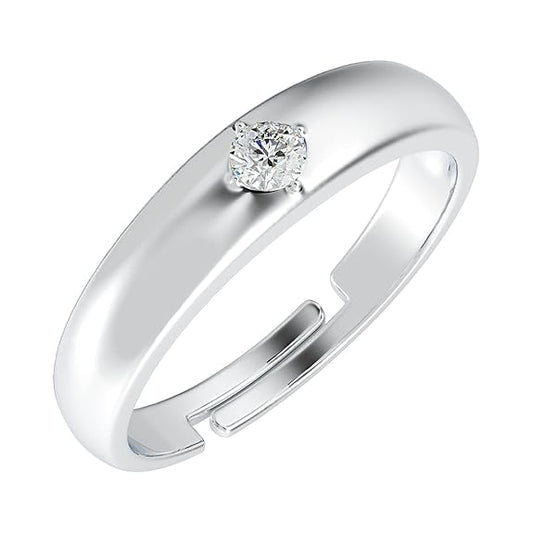 Pure Real 925 Sterling Silver Adjustable Ring Band | Multiple Design Options | Gift for Women and Girls - Rajputtrade