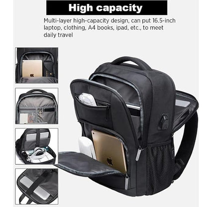 Red Lemon Swiss Cut Design 15.6" Laptop Backpack for Men and Women, Stylish 26L Capacity, USB Charging Port, Anti-Theft Pocket & Accessories Organizer - Rajputtrade