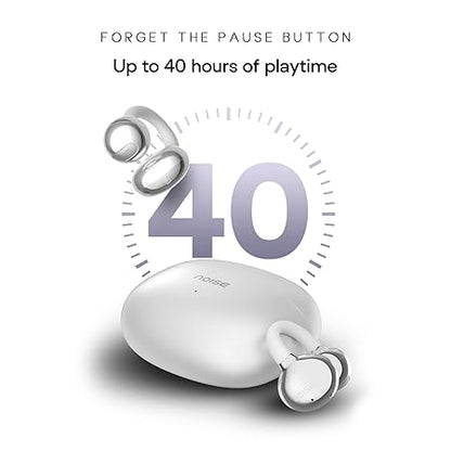 Noise Newly Launched Air Clips Wireless Open Ear Earbuds,Up-to 40H Playtime, Dual Device Pairing, Quad Mic with ENC,12mm Driver,BTv5.4 - Rajputtrade