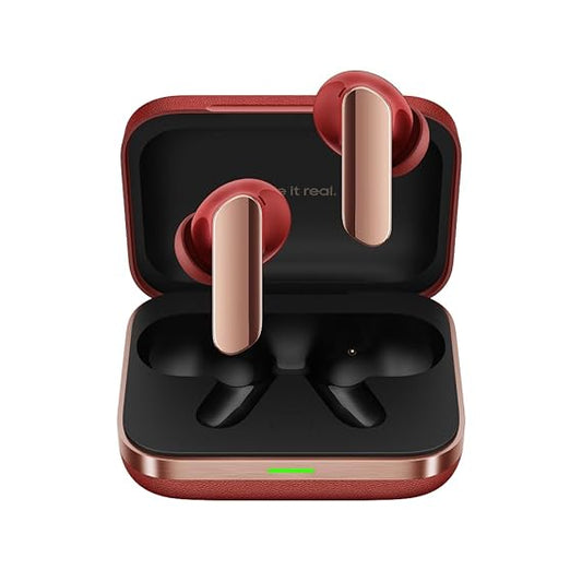 Realme Buds Air 7 Pro with Ai Live Translation,11mm+6mm Dual-dac Driver,48 Hrs Play Time,Fast Charge,53 dB ANC,LHDC,45Ms Low Latency,360° Spatial Audio,IP55 Dust & Water Resistant,BT 5.4(Fiery Red)