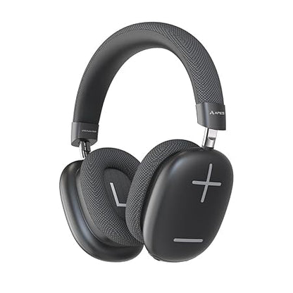 APES Fusion Style Wireless Headphone, 40mm Dynamic Drivers, 50Hrs Playtime, Fast Charge (Black Grey) - Rajputtrade