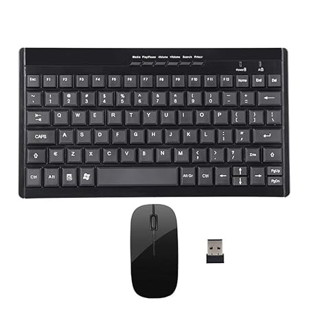 Techking 20 Years Warranty Wireless Keyboard and Mouse Combo for PC & Laptop - USB Nano Receiver, Slim and Ergonomic Design, Quiet Typing & Smooth Navigation Set - Rajputtrade