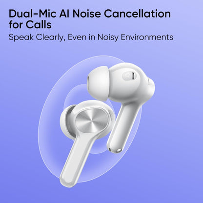 realme Buds T200 Lite Bluetooth in Ear Earbuds,4 Mic, AI ENC for Calls,48 Hours Total Playback with Fast Charging (Grey) - Rajputtrade