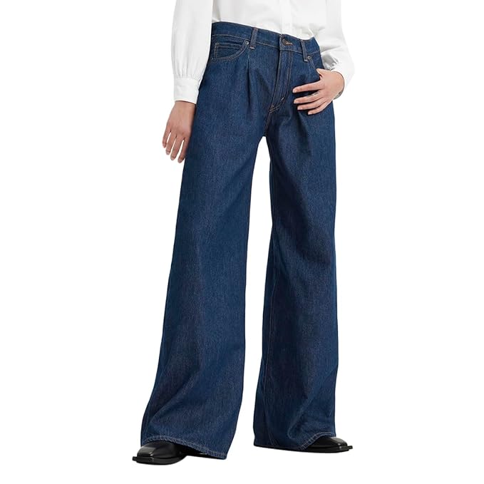 Women's Loose Jeans, Navy (Size 34) - Rajputtrade