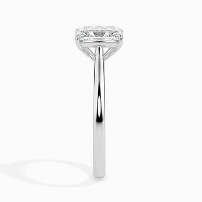 925 Sterling Silver Octagon Moissanite Solitaire Ring for Women | Engagement and Wedding Ring for Her | - Rajputtrade