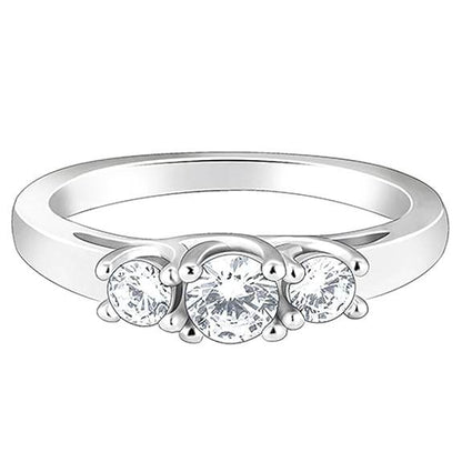 925 Silver Zircon Love Ring | Gifts for Women & Girls - Rajputtrade