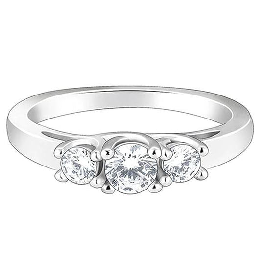 925 Silver Zircon Love Ring | Gifts for Women & Girls - Rajputtrade