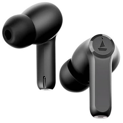 boAt Airdopes 393ANC True Wireless in Ear Earbuds with 32dB Hybrid ANC, Quad Mics with ENx™ Tech, 30 Hours Playback, Beast™ Mode,ASAP™ Charge,Ambient Mode,Bluetooth v5.2 IWP™,IPX5(Rogue Black) - Rajputtrade