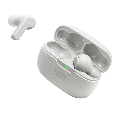 JBL Vibe Beam in-Ear Wireless Earbuds (TWS) with Mic, App for Customized Extra Bass Eq,32 Hours Battery (White) - Rajputtrade