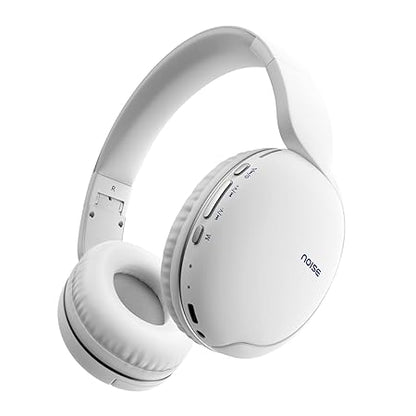 Noise Two Wireless On-Ear Headphones with 50 Hours Playtime, Low Latency(up to 40ms) BT v5.3 (White)