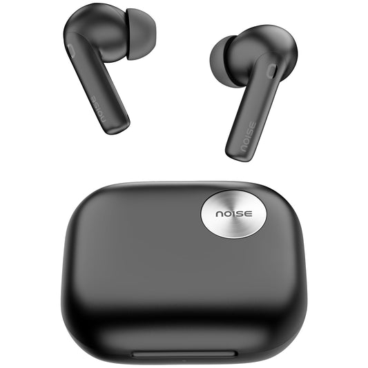 Noise Newly Launched Air Buds 6 in-Ear Bluetooth TWS - AI Enabled Smartbuds, ANC (up to 32db), Personalised App, in-Ear Detection, Voice Control, Google Fast Pair, BT v5.3(Charcoal Black) - Rajputtrade