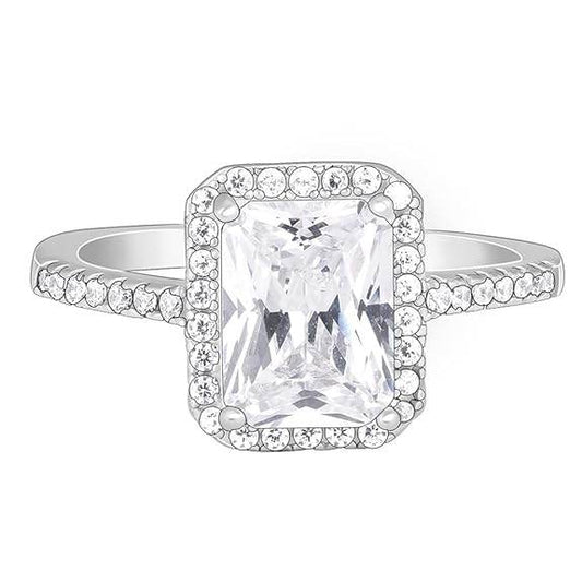 925 Silver Zircon Love Ring | Gifts for Women & Girls - Rajputtrade