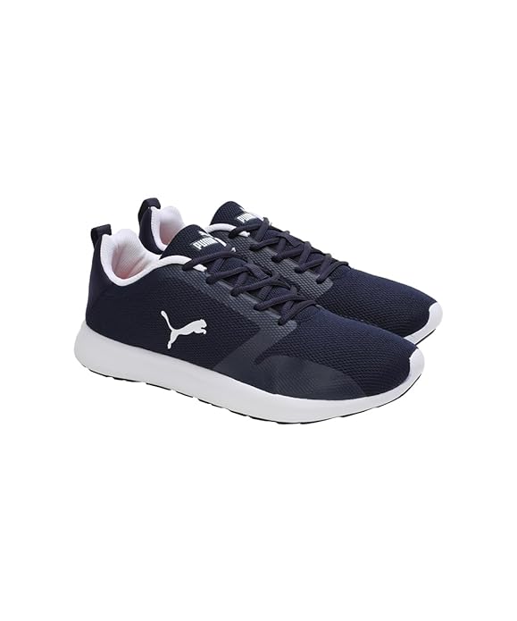 Puma Men Synthetic Sneaker Shoes (Peacoat-White) - Rajputtrade