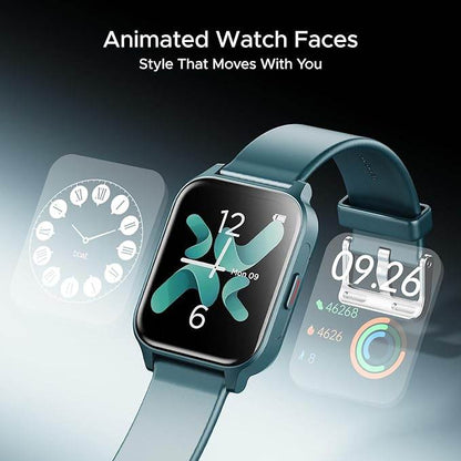 boAt Wave Call 2 Plus Smart Watch w/Bilingual Support (Hindi/English), 1.96”(4.97 cm) HD Display (Blue) - Rajputtrade