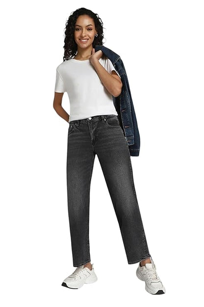 Women's Regular Jeans, Grey (Size 30) - Rajputtrade
