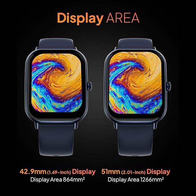 Fire-Boltt Ninja Call Pro Max Smart Watch 2.01 inch Display, Bluetooth Calling, Voice Assistance (Blue) - Rajputtrade