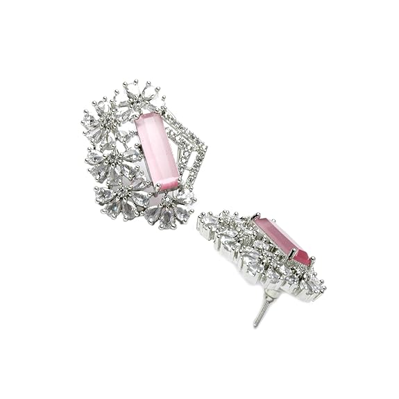 Necklace With Earring Jewellery Set For Woment and Girl (Rose Gold Multi) - Rajputtrade