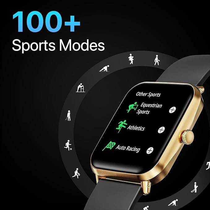 Fire-Boltt Ninja Call Pro Smart Watch Dual Chip Bluetooth Calling, 42.92mm (1.69 inch) Display (Dark Gold Black) - Rajputtrade