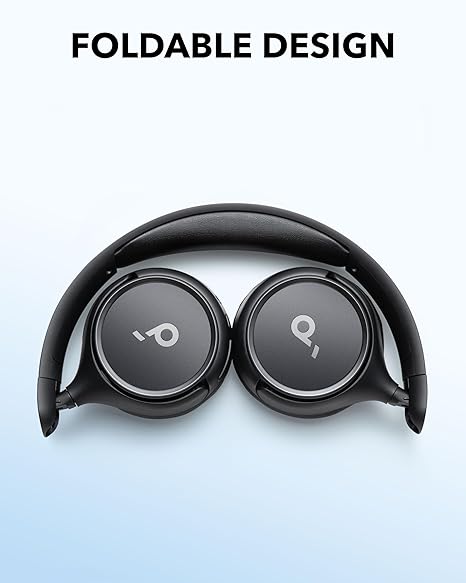 soundcore by Anker H30i Wireless On-Ear Headphones, Foldable Design, Pure Bass, 70H Playtime, Bluetooth 5.3 (Black)