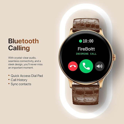 Fire-Boltt Phoenix Classic Smart Watch 1.39 inch Bluetooth Calling, Metal Body with 120+ Sports Modes, SpO2 (Brown Classic) - Rajputtrade