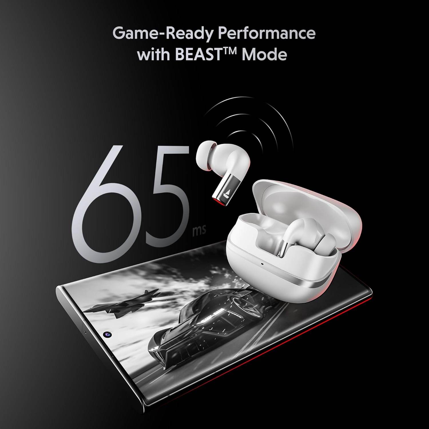 boAt Airdopes Ultra Pro, 100Hrs Battery, Dual Pairing, Spatial Audio, App Support, Fast Charge, 4Mics ENx, v5.3 Bluetooth Earbuds (White) - Rajputtrade