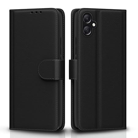 Samsung Galaxy A05 / M05 / F05 | Flip Cover Leather Finish (Flip Black)