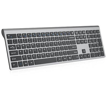 cimetech Rechargeable Wireless Keyboard, 2.4G USB Full Size keyboard. - Rajputtrade