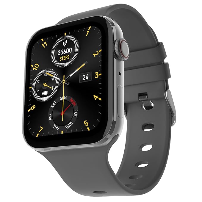 Fire-Boltt Visionary 1.78" AMOLED Bluetooth Calling Smartwatch with 368 * 448 Pixel Resolution, TWS Connection (Dark Grey)