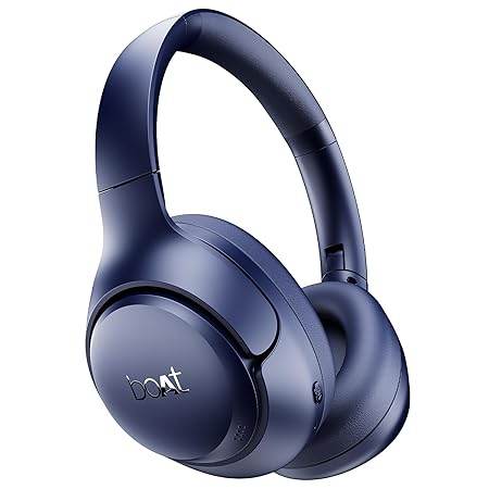 boAt Rockerz 551 ANC Pro (2025), 42dB Adaptive Hybrid ANC, App Support, 72Hrs Battery, Wireless Headphone with Mic (Bold Blue) - Rajputtrade