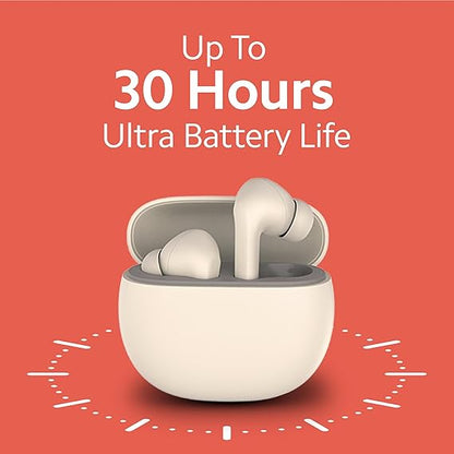 Redmi Buds 4 Active - Air White, 12mm Drivers(Premium Sound Quality), Up to 30 Hours Battery Life - Rajputtrade