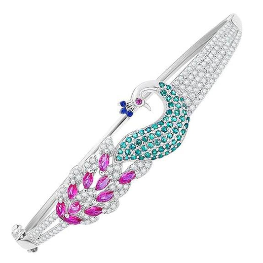925 Sterling Silver Solitaire Rhodium Plating Bracelet|Gift for Women and Girls|With Certificate of Authenticity and 925 Hallmark - Rajputtrade
