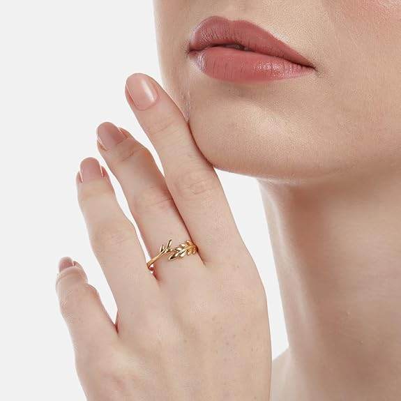 925 Sterling Silver Leafy Beauty Womens Leaf Ring | Gift for Women and Girls | - Rajputtrade