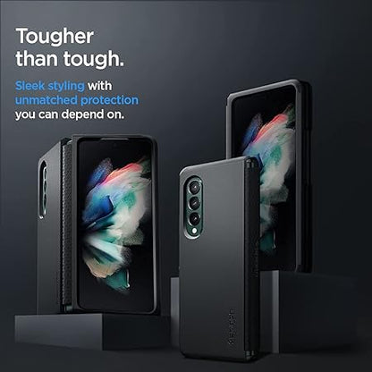 Spigen Tough Armor for Samsung Galaxy Z Fold 3 5G Case, Galaxy Z Fold 3 5G Back Cover - Black