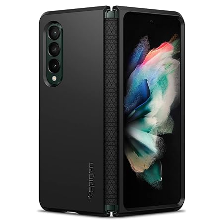 Spigen Tough Armor for Samsung Galaxy Z Fold 3 5G Case, Galaxy Z Fold 3 5G Back Cover - Black
