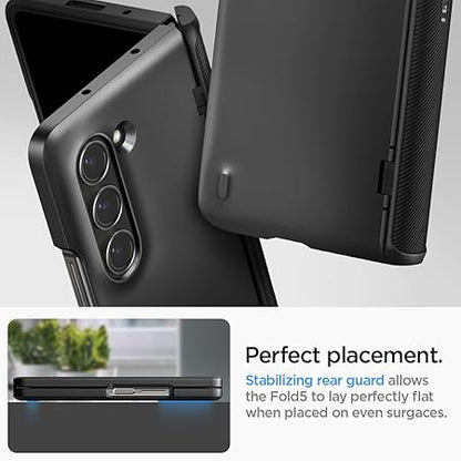 Spigen Slim Armor Pro for Samsung Galaxy Z Fold 5 Case, Galaxy Z Fold 5 Back Cover - TPU+PC｜Black