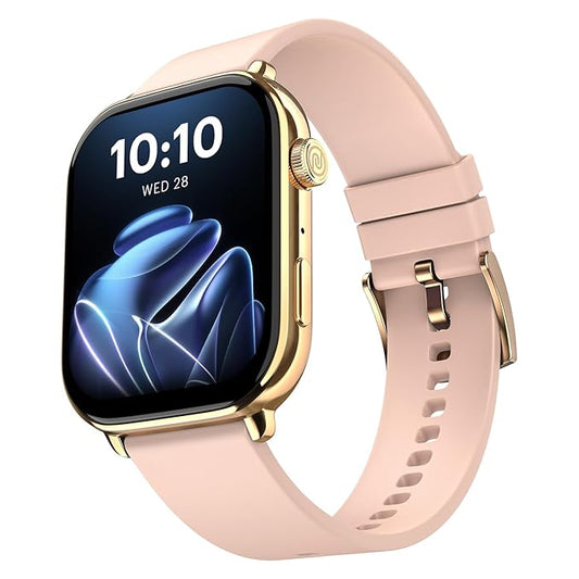 Noise Pulse 4 Max Smart Watch, 1.96" AMOLED Display, Functional Crown, Health Suite (Rose Pink) - Rajputtrade