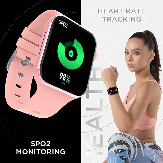 Fire-Boltt Visionary 1.78" AMOLED Bluetooth Calling Smartwatch with 368 * 448 Pixel Resolution, TWS Connection (Pink) - Rajputtrade