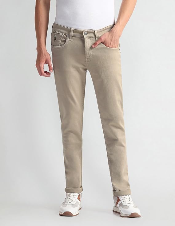 U.S. POLO ASSN. Men's Regular Fit Mid Rise Jeans - Rajputtrade