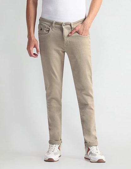 U.S. POLO ASSN. Men's Regular Fit Mid Rise Jeans - Rajputtrade