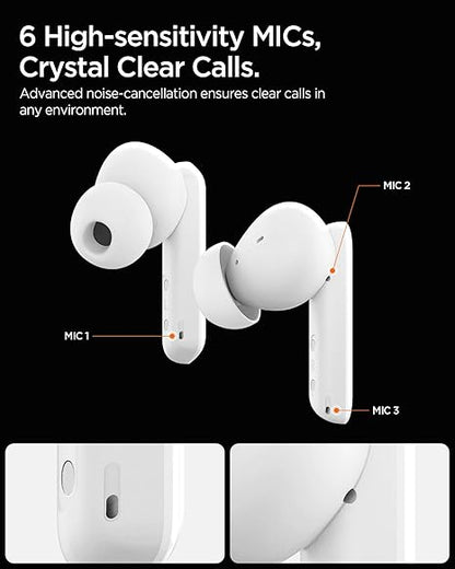 Spigen Audio Newly Launched SA-TW P20 True Wireless in Ear Earbuds with 30H Playtime, Upto 40dB 3 Multi-Mode ANC Pro, 10mm Driver (2 Color Options)