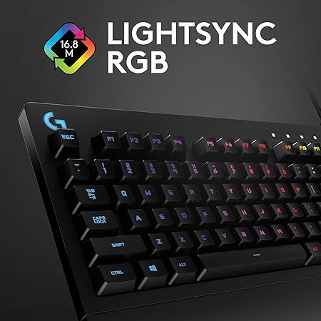 Logitech G213 Prodigy USB Gaming Keyboard, LIGHTSYNC RGB Backlit Keys, Spill-Resistant, Customizable Keys, Dedicated Multi-Media Keys - Black - Rajputtrade