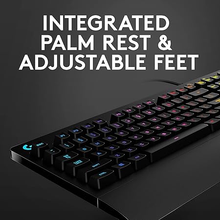 Logitech G213 Prodigy USB Gaming Keyboard, LIGHTSYNC RGB Backlit Keys, Spill-Resistant, Customizable Keys, Dedicated Multi-Media Keys - Black - Rajputtrade